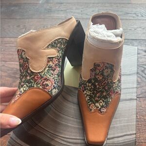 Jeffrey Campbell Floral Boot Heels
